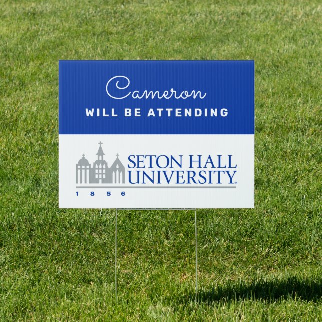 Seton Hall University 1856 Sign (Insitu)