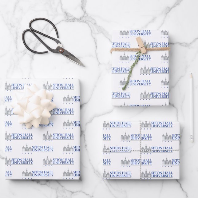 Seton Hall University 1856 Wrapping Paper Sheets (Front)