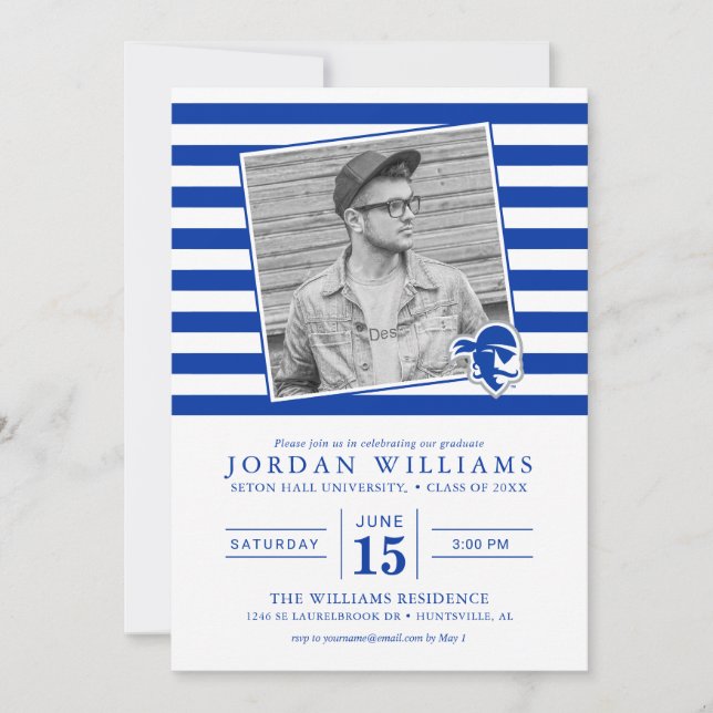 Seton Hall University Pirates | Graduation Announcement (Front)