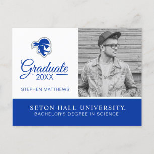 Seton Hall University Pirates Graduation Announcement Postcard