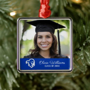 Seton Hall University Pirates Graduation Metal Ornament