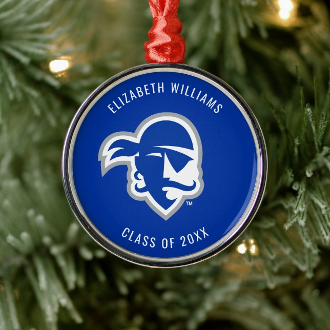 Seton Hall University Pirates | Graduation Metal Ornament (Tree)