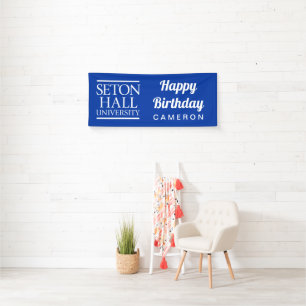 Seton Hall University Words Birthday Banner