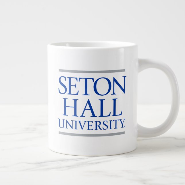 Seton Hall University Words Giant Coffee Mug (Right)