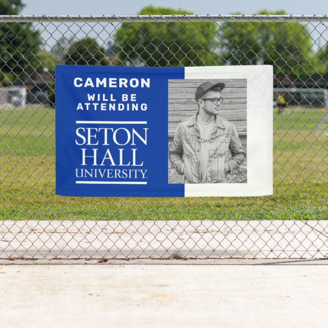 Seton Hall University Words | Graduation Banner (Insitu)
