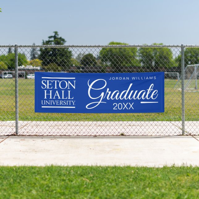 Seton Hall University Words | Graduation Banner (Insitu)