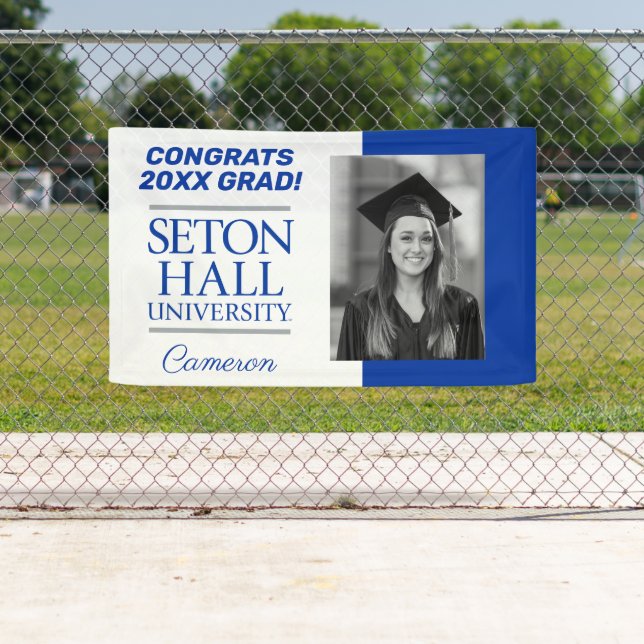 Seton Hall University Words | Graduation Banner (Insitu)
