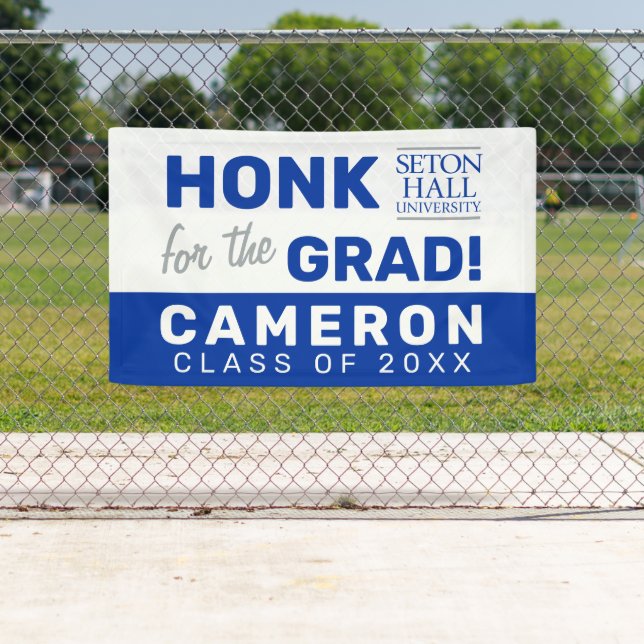 Seton Hall University Words | Graduation Banner (Insitu)
