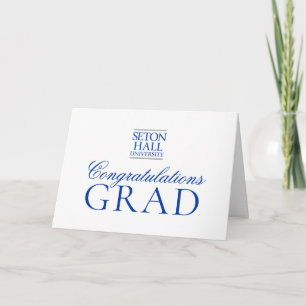 Seton Hall University Words   Graduation Card