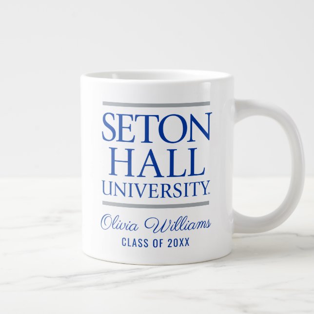 Seton Hall University Words | Graduation Giant Coffee Mug (Right)