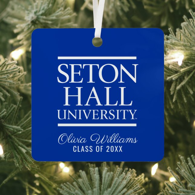 Seton Hall University Words | Graduation Metal Ornament (Insitu)