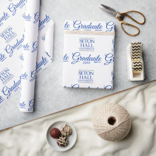 Seton Hall University Words   Graduation Wrapping Paper