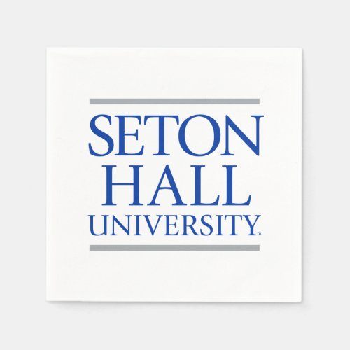 Seton Hall University Words Napkins