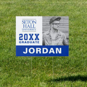 Seton Hall University Words Sign