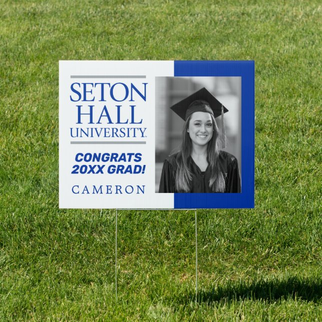 Seton Hall University Words Sign (Insitu)
