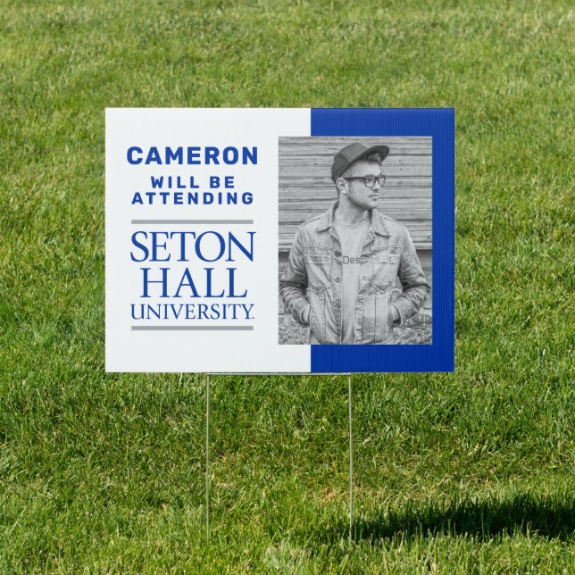 Seton Hall University Words Sign (Insitu)