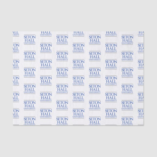 Seton Hall University Words Tissue Paper (Front)