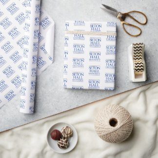 Seton Hall University Words Wrapping Paper