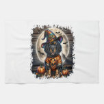 Setter Dog Halloween Square Kitchen Towel