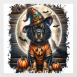 Setter Dog Halloween Square Wall Decal