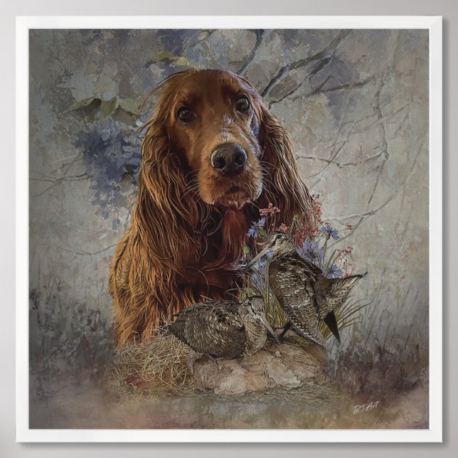 Setter Framed Art (Framed Front)