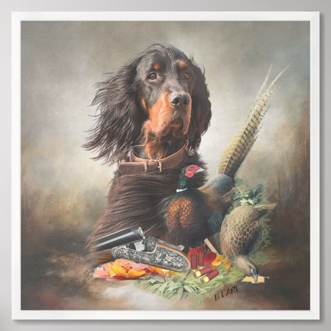 Setter Framed Art (Framed Front)