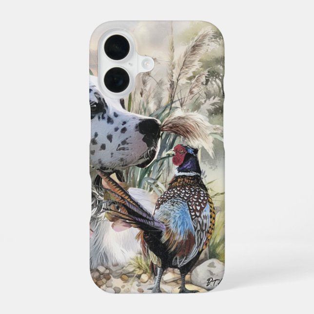 Setter & Pheasant  Iphone Case (Back)
