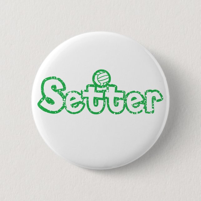 Setter Volleyball Button (Front)