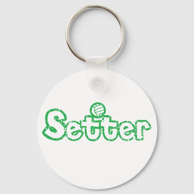 Setter Volleyball Keychain (Front)