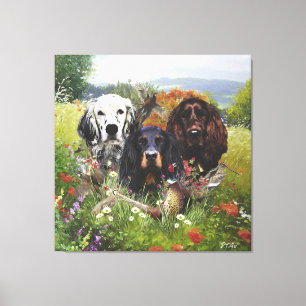 Setters Family Canvas Print