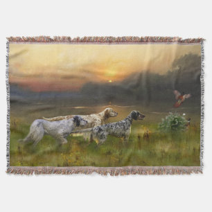 Setters Family   Throw Blanket