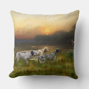 Setters Family Throw Pillow