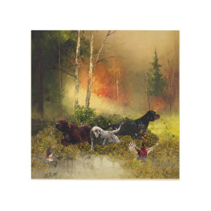 Setters Family Wood Wall Art