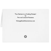 Setters in a Cooling Stream by Percival Rosseau Cards (Back Horizontal)