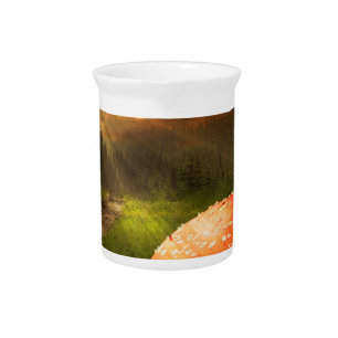 Setting Autumn Sun. Beverage Pitcher