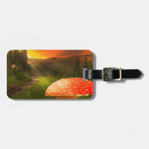 Setting Autumn Sun. Luggage Tag