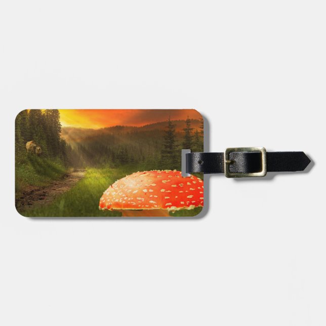 Setting Autumn Sun. Luggage Tag (Front Horizontal)