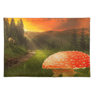 Setting Autumn Sun. Placemat