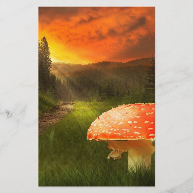 Setting Autumn Sun. Stationery (Front)