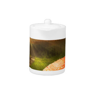 Setting Autumn Sun. Teapot