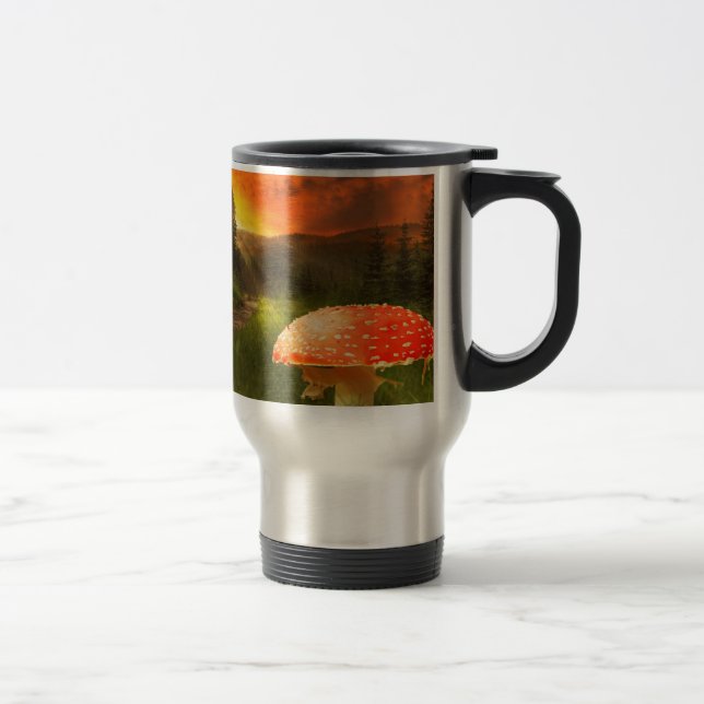 Setting Autumn Sun. Travel Mug (Right)
