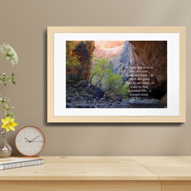 Setting Goals Inspirational Framed Art (Table Top)