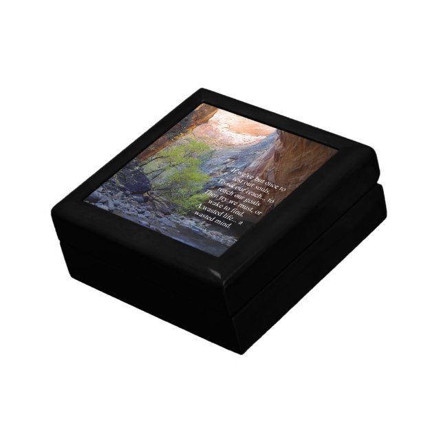 Setting Goals Inspirational Keepsake Box (Side)