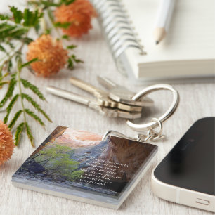 Setting Goals Inspirational Keychain