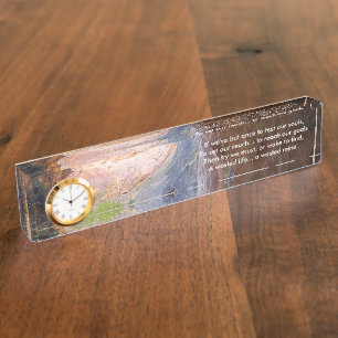 Setting Goals Inspirational Name Plate