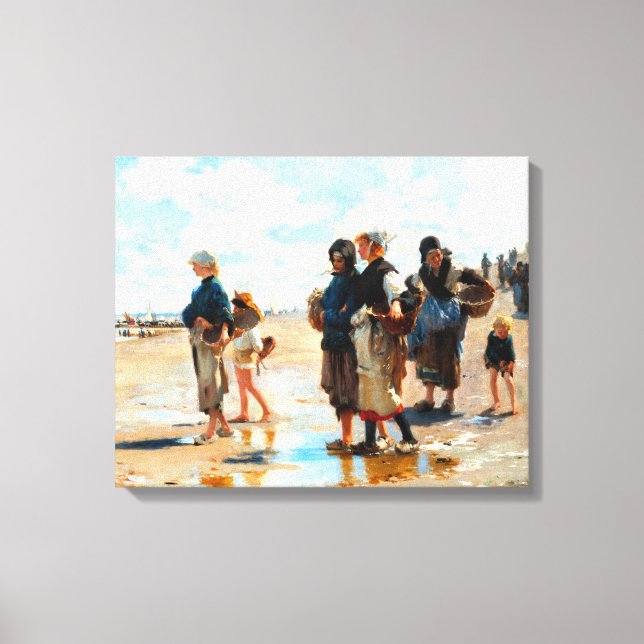 Setting Out to Fish by John Singer Sargent Canvas Print (Front)