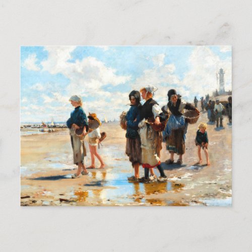 Setting Out to Fish by John Singer Sargent Postcard