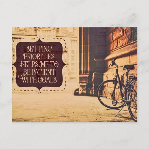 Setting Priorities Postcard