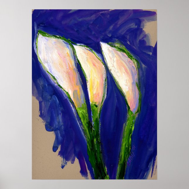 Setting Sail Lily Art Painting Poster Print (Front)