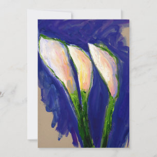 "Setting Sail" Lily Flower Painting Invitation